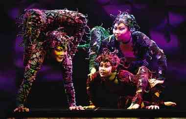 Performers from "Cirque Dreams Jungle Fantasy." 